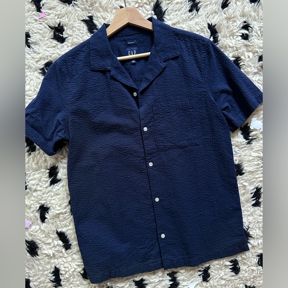 Gap Seersucker Vacay Shirt